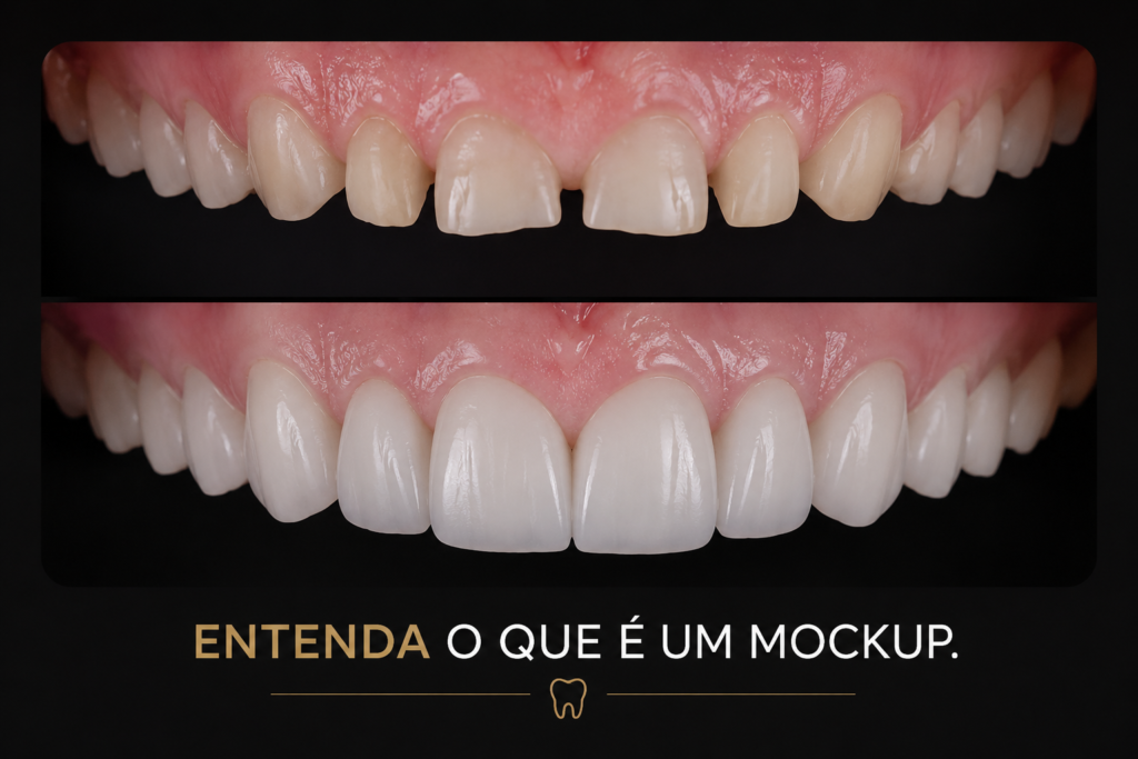 Mockup para tratamento com facetas dentárias em Campinas na Freitas Odontologia